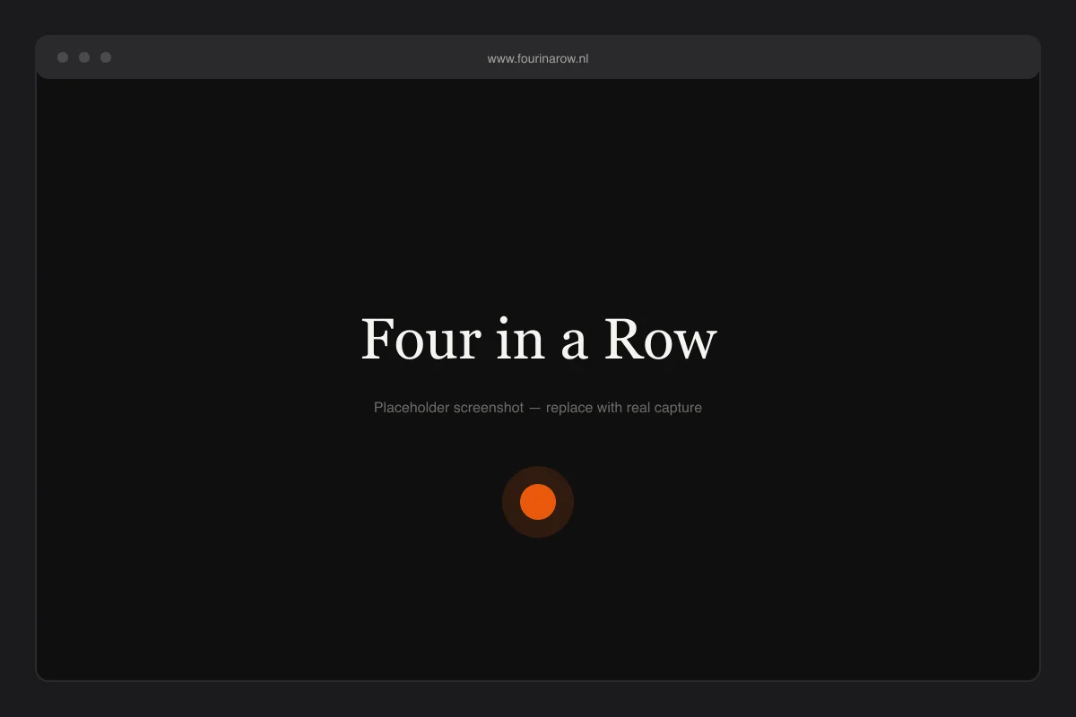 Four in a Row gameplay screenshot